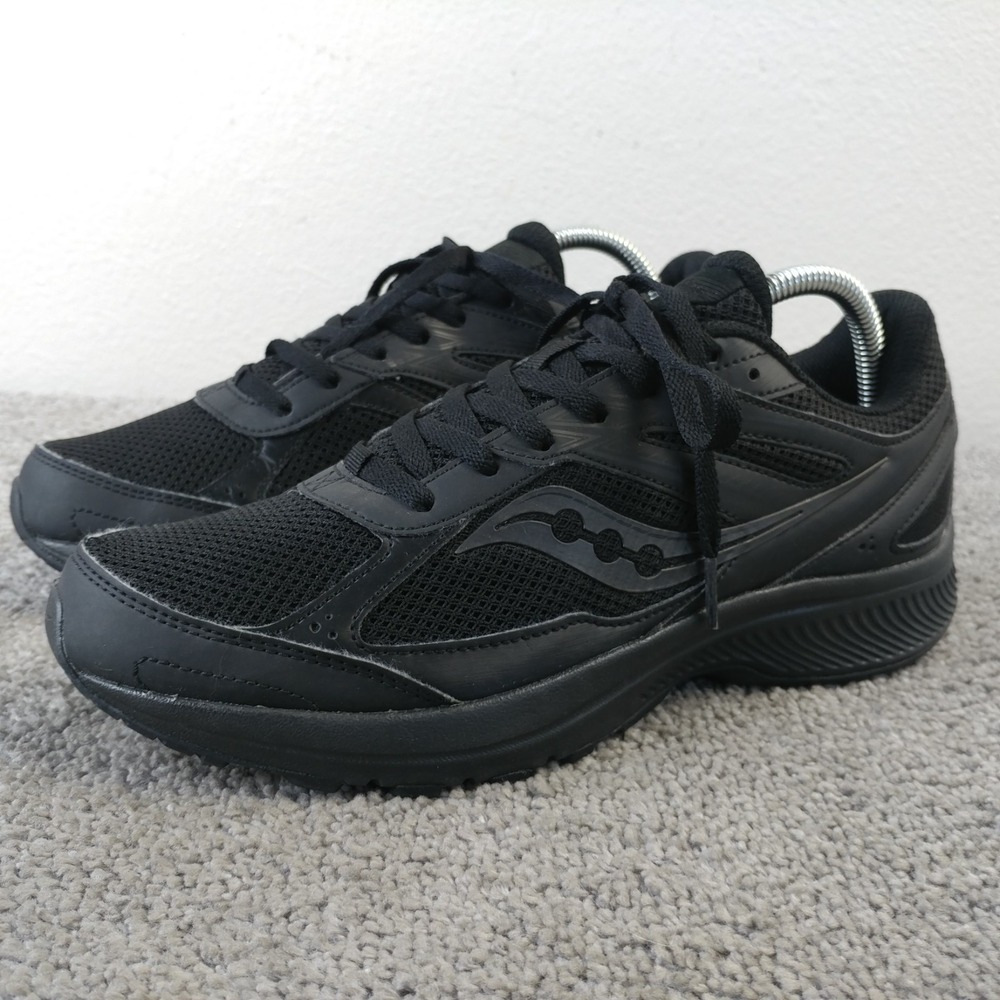 Saucony Cohesion 14 Womens Size 9.5 Road Running Shoes Black Sneakers S10628-5